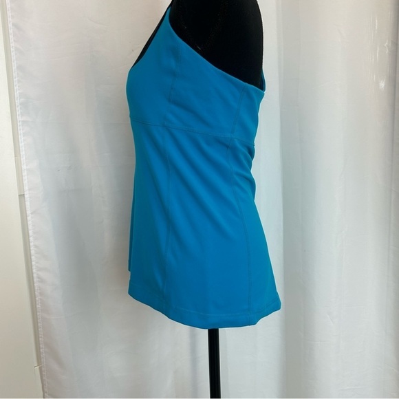LULULEMON blue black scoop neck racer back tank top Sz 10 - Picture 3 of 9
